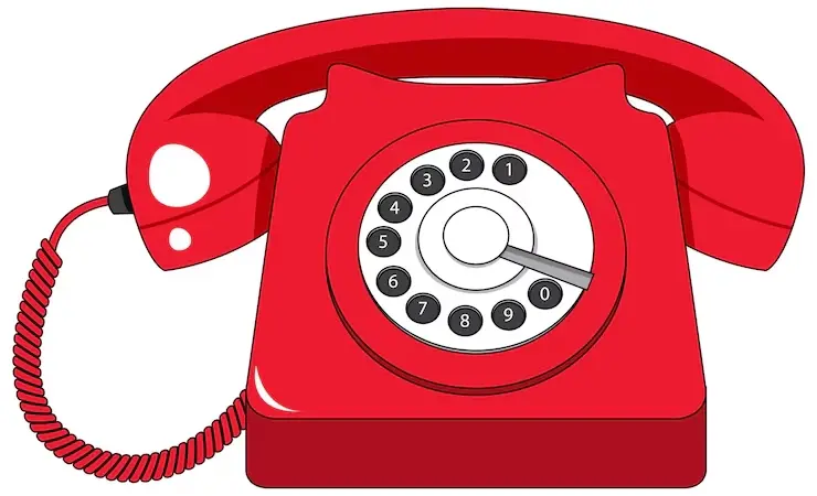 Telephone fixe telephone retro isole 1308 134786